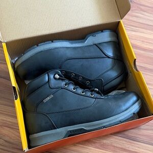 Lugz Black Lace-Up Insulated Work Boots